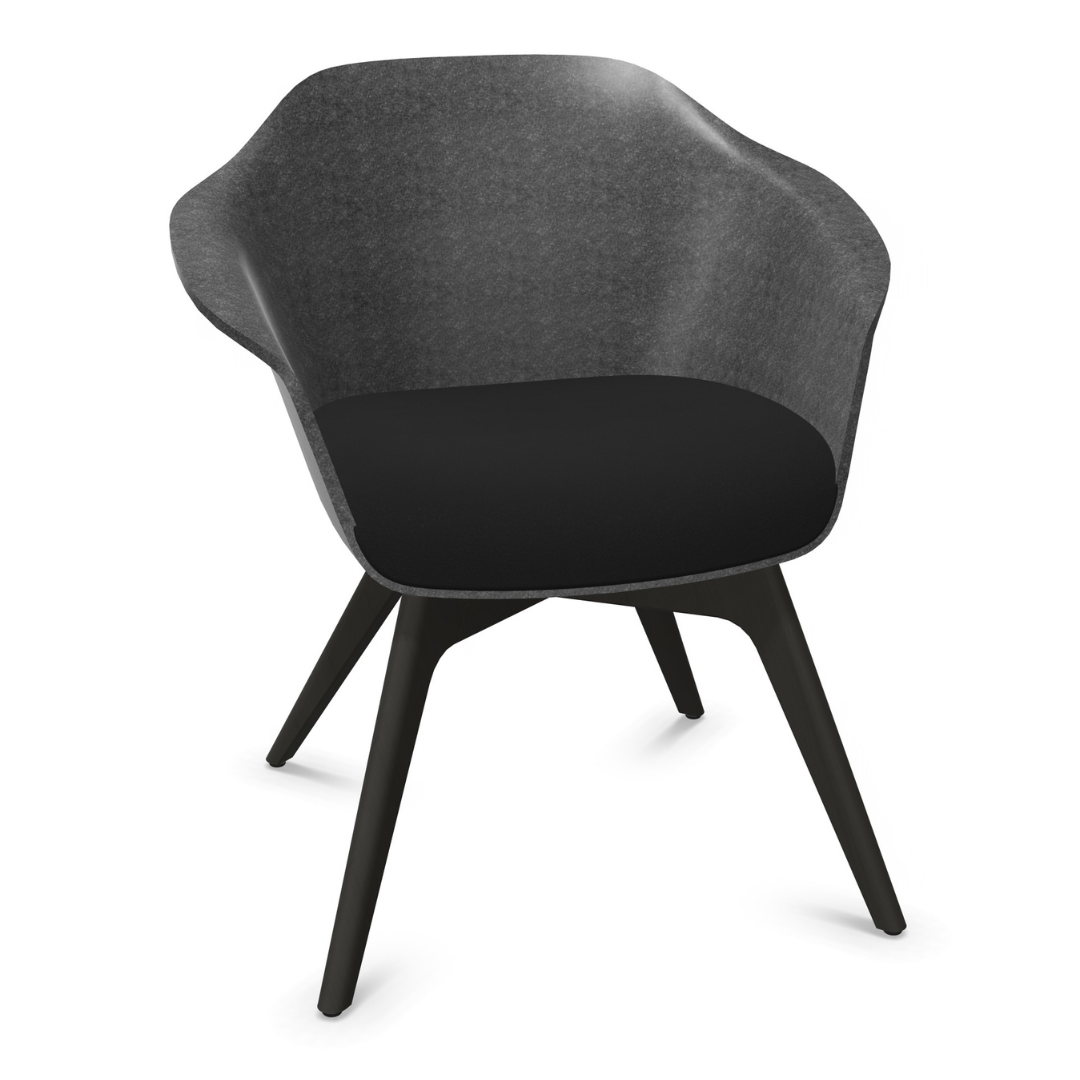 Loungesessel se:lounge light ganz in Schwarz
