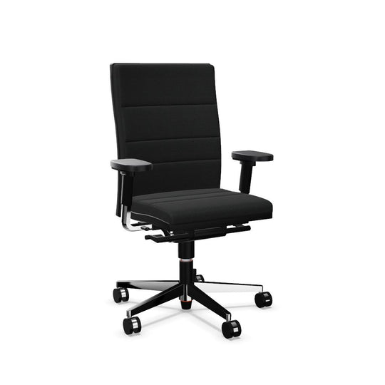 Workwell Sedus mr 24 Drehstuhl mit Bezug grau und mit poliertem Fuss inklusive Armlehnen