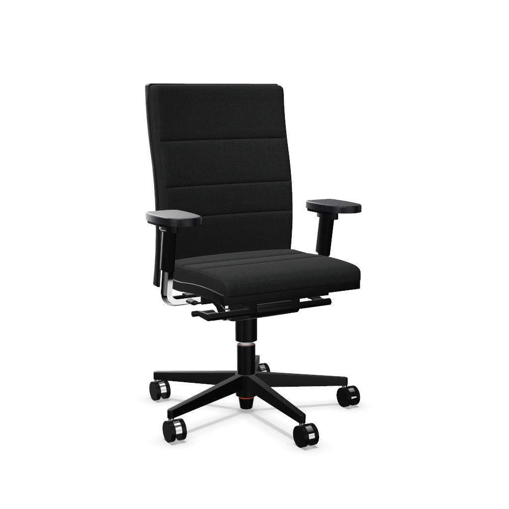 Workwell Sedus mr 24 Drehstuhl mit Bezug grau und mit schwarzem Fuss inklusive Armlehnen