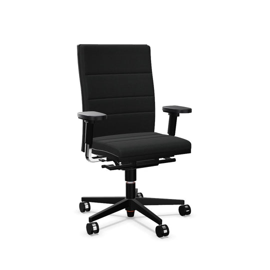 Workwell Sedus mr 24 Drehstuhl mit Bezug grau und mit schwarzem Fuss inklusive Armlehnen