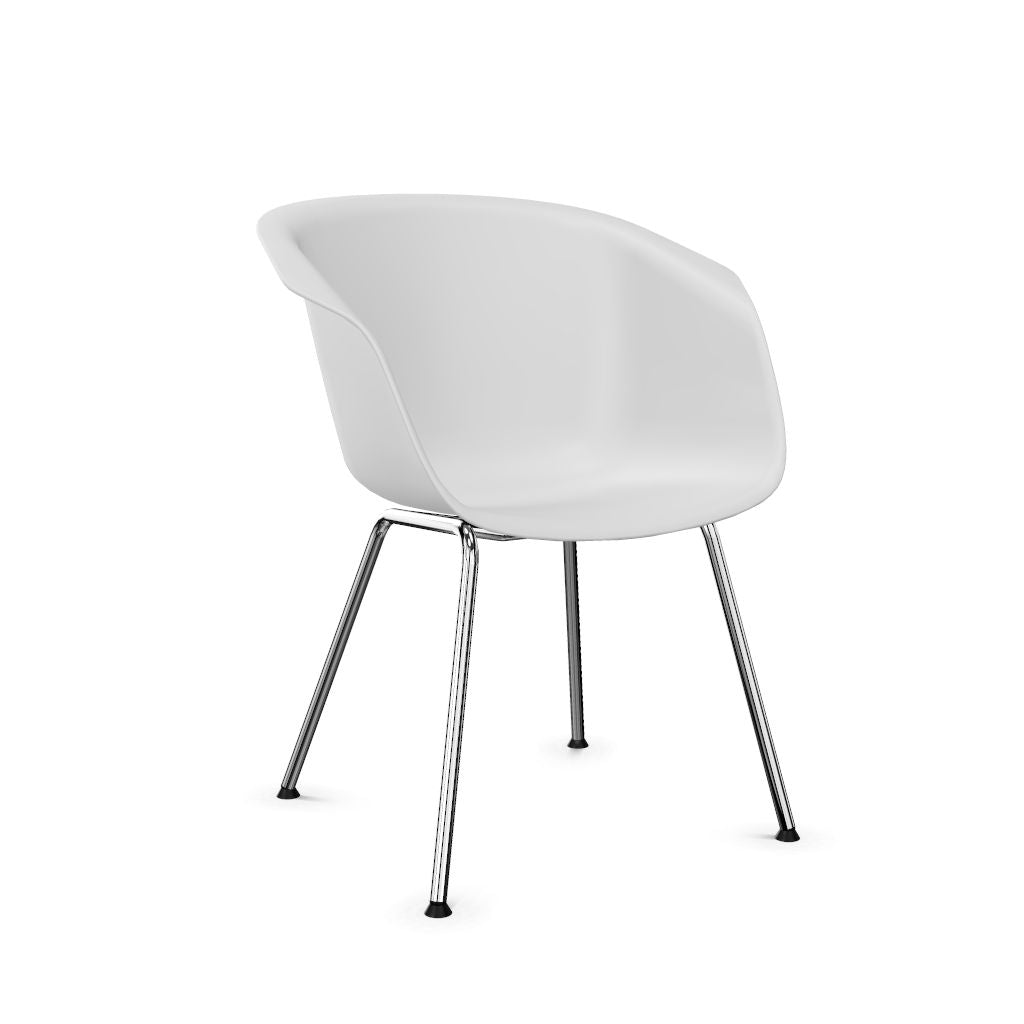 Workwell Sedus onspot on spot Vierfuss Stuhl, Kunststoff-Sitz grau und Gestell poliert