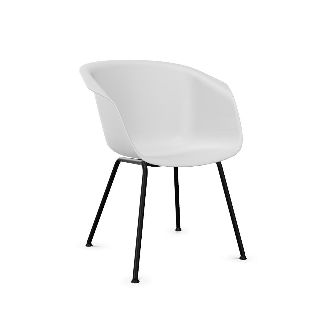Workwell Sedus onspot on spot Vierfuss Stuhl, Kunststoff-Sitz grau und Gestell schwarz