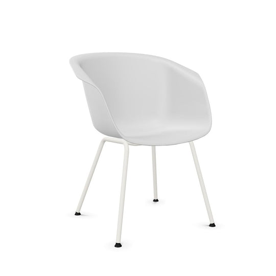 Workwell Sedus onspot on spot Vierfuss Stuhl, Kunststoff-Sitz grau und Gestell weiss