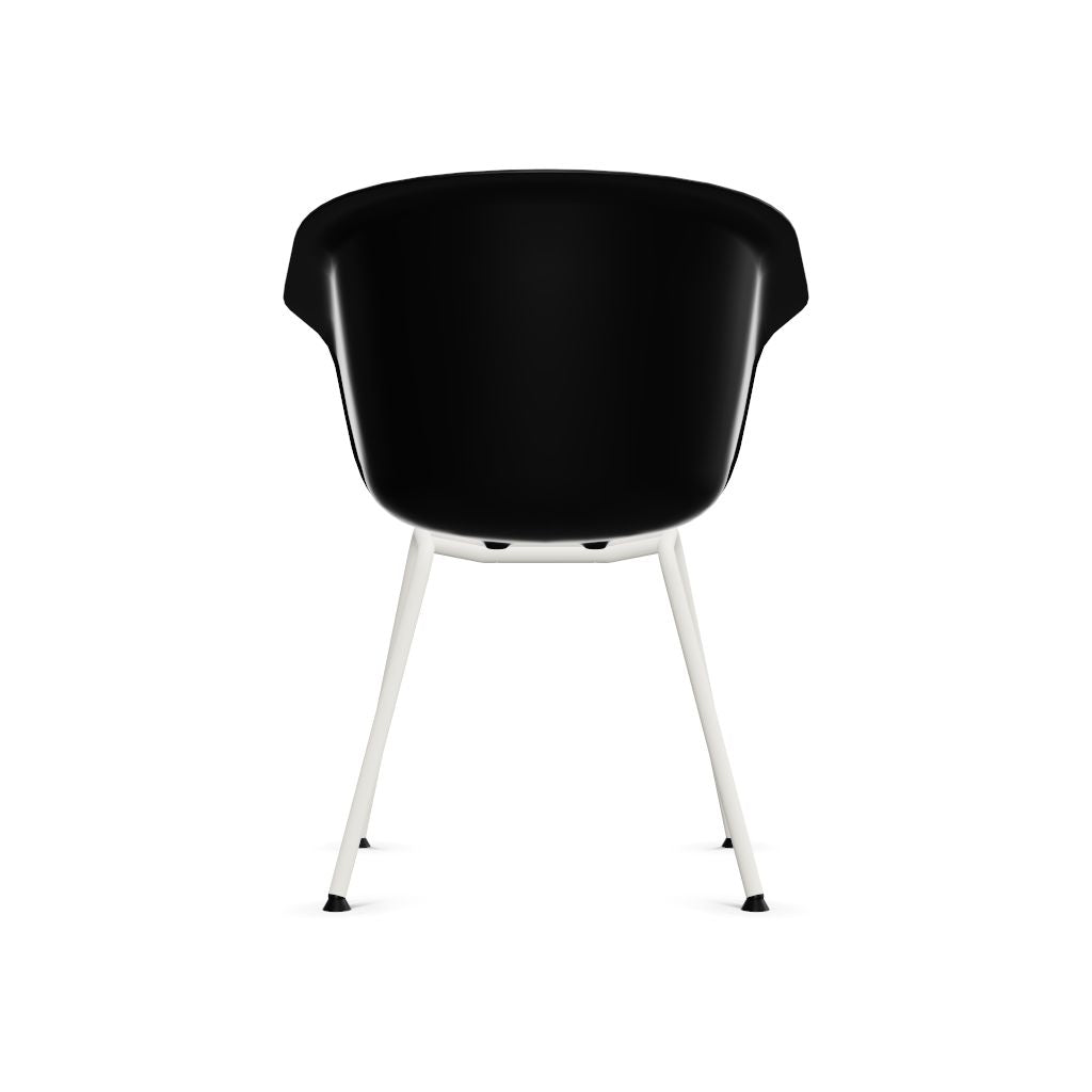 Workwell Sedus onspot on spot Vierfuss Stuhl, Kunststoff-Sitz schwarz und Gestell weiss