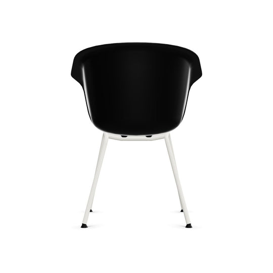 Workwell Sedus onspot on spot Vierfuss Stuhl, Kunststoff-Sitz schwarz und Gestell weiss