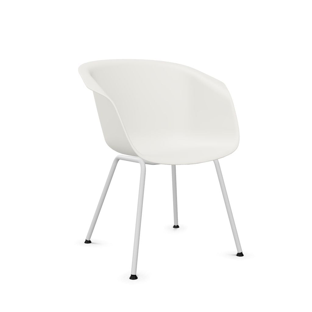 Workwell Sedus onspot on spot Vierfuss Stuhl, Kunststoff-Sitz weiss und Gestell grau