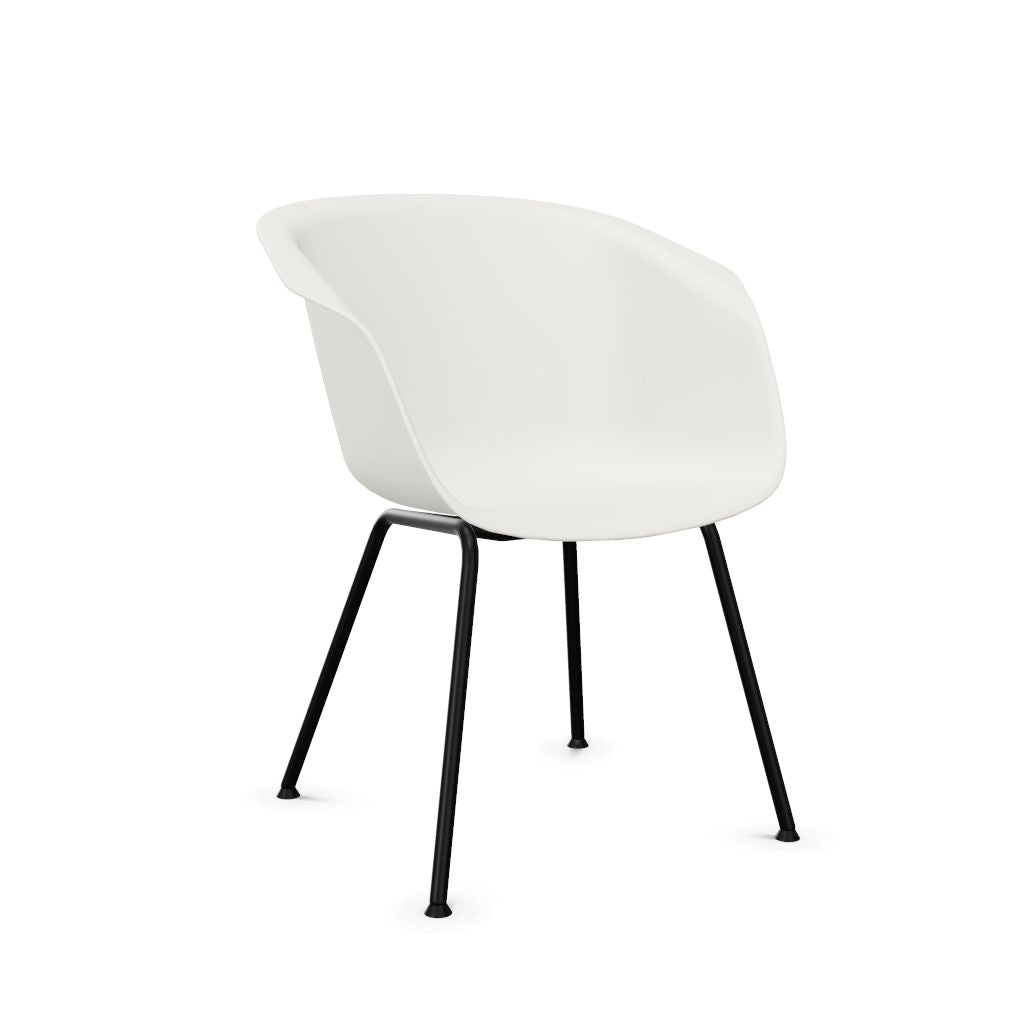 Workwell Sedus onspot on spot Vierfuss Stuhl, Kunststoff-Sitz weiss und Gestell schwarz