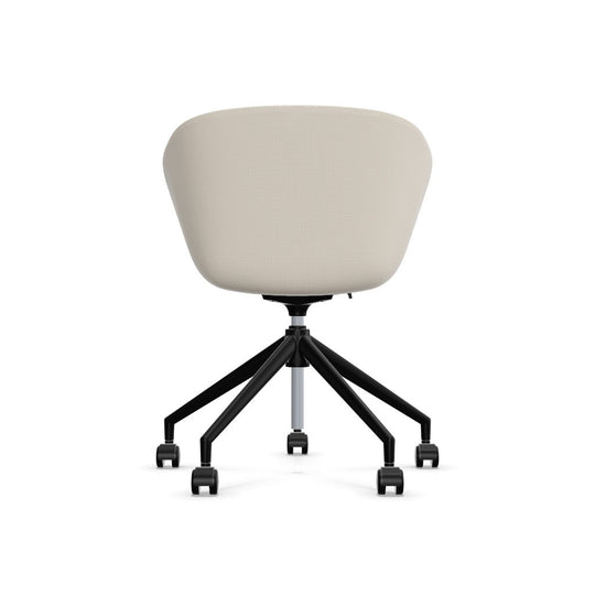 Workwell Sedus on spot cosy Drehstuhl mit Aussenbezug creme, Innenbezug creme und Fuss schwarz