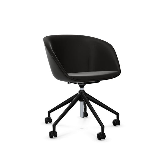 Workwell Sedus on spot cosy Drehstuhl mit Aussenbezug schwarz, Innenbezug schwarz und Fuss schwarz