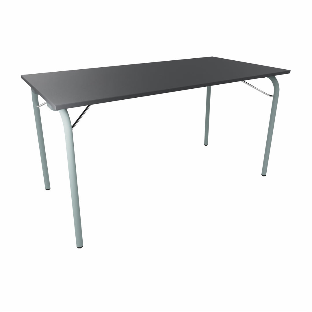 Workwell Sedus se lab selab fold Klapptisch mit Tischplatte graphitschwarz und Gestell fjordgruen