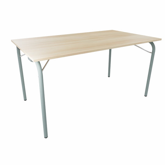 Workwell Sedus se lab selab fold Klapptisch mit Tischplatte akazie und Gestell fjordgruen