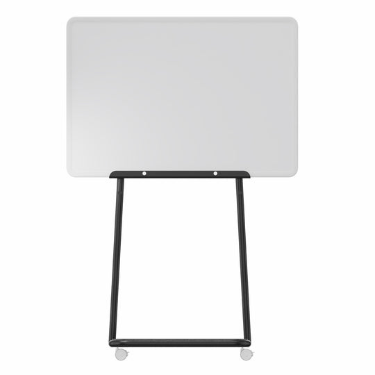 Workwell Sedus se lab rack mit der Gestellfarbe schwarz, Boden Filz anthrazit mit Rollen.