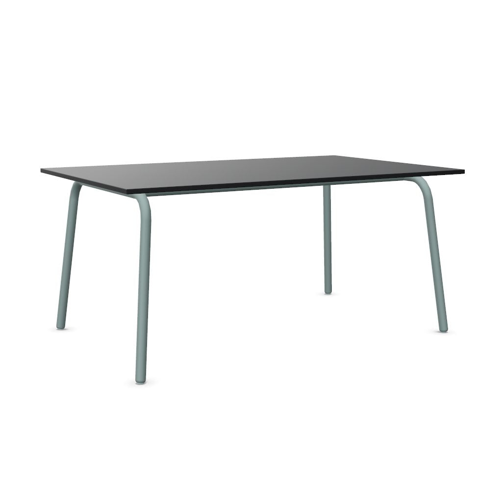 Workwell Sedus selab se lab work and meet Desk Schreibtisch mit Tischplatte graphitschwarz und Gestell fjordgruen