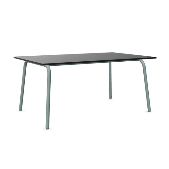 Workwell Sedus selab se lab work and meet Desk Schreibtisch mit Tischplatte graphitschwarz und Gestell fjordgruen