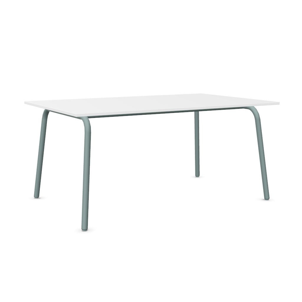 Workwell Sedus selab se lab work and meet Desk Schreibtisch mit Tischplatte reinweiss und Gestell fjordgruen